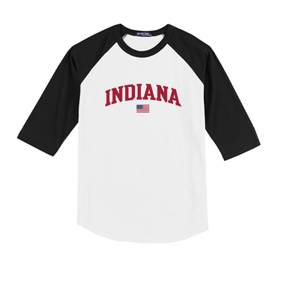 Indiana - NCAA Softball : Madison Wainwright - USA Youth Raglan T-Shirt-0
