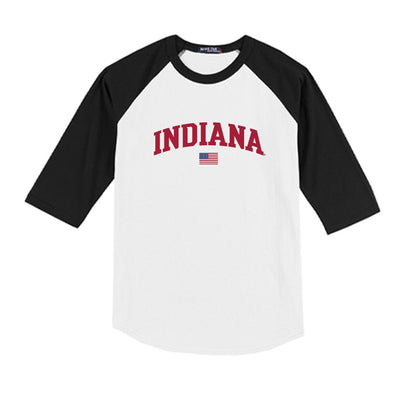 Indiana - NCAA Softball : Reese Mosolino - USA Youth Raglan T-Shirt-0