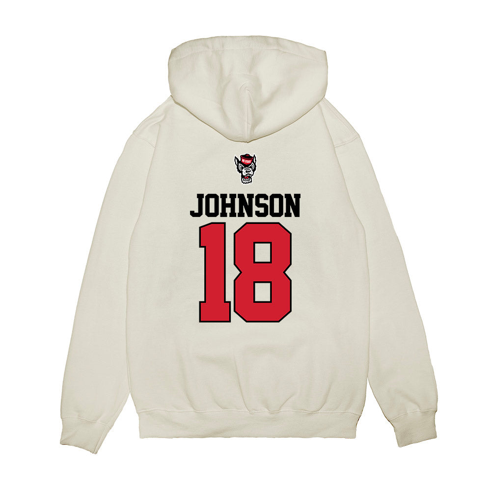 NC State - NCAA Softball : Sarah Johnson - Premium Hooded Sweatshirt-1