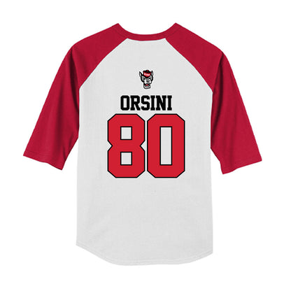 NC State - NCAA Softball : Charli Orsini - Youth Raglan T-Shirt-1