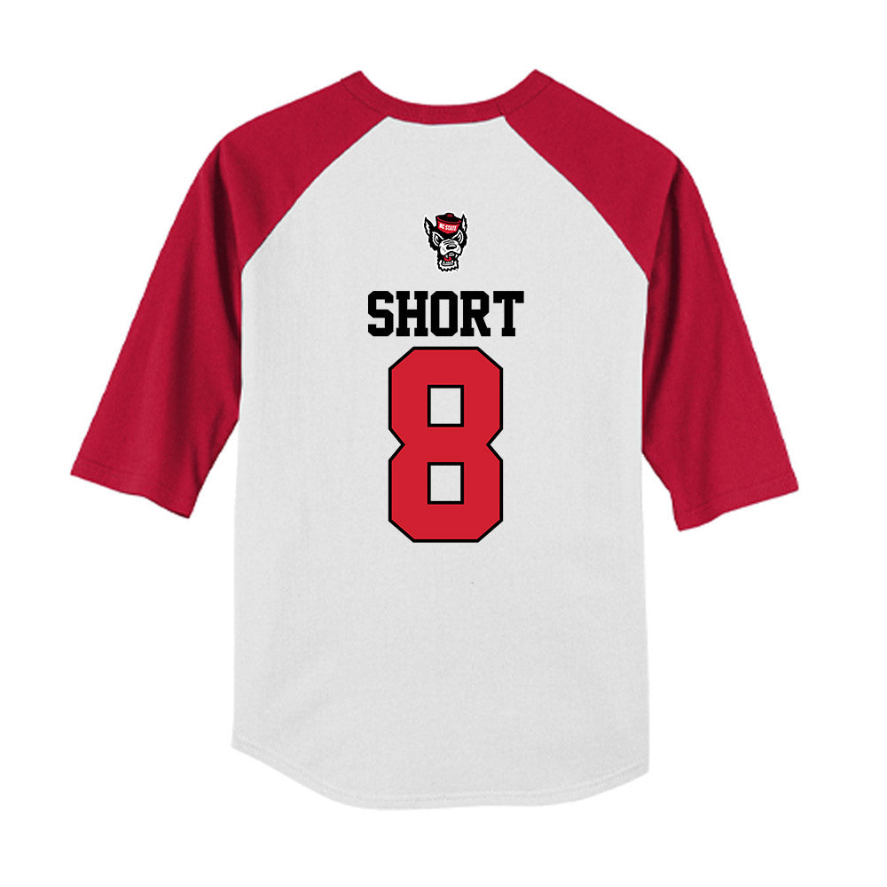 NC State - NCAA Softball : Carly Short - Youth Raglan T-Shirt-1