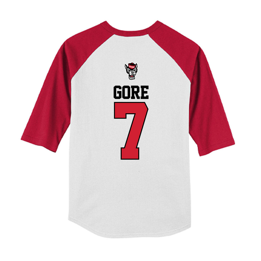 NC State - NCAA Softball : Wynne Gore - Youth Raglan T-Shirt-1