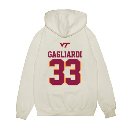 Virginia Tech - NCAA Softball : Mia Gagliardi - USA Premium Hooded Sweatshirt-1
