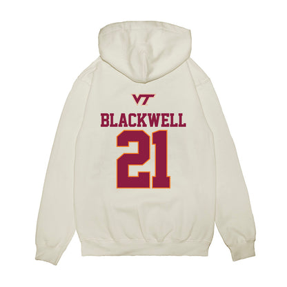 Virginia Tech - NCAA Softball : Lyla Blackwell - USA Premium Hooded Sweatshirt-1