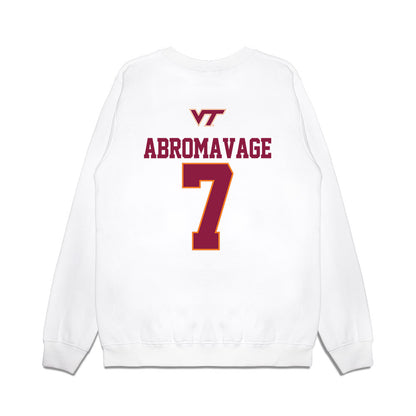 Virginia Tech - NCAA Softball : Nora Abromavage - USA Premium Crewneck Sweatshirt-1