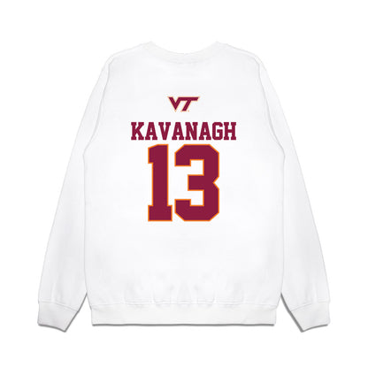 Virginia Tech - NCAA Softball : Emma Kavanagh - USA Premium Crewneck Sweatshirt-1