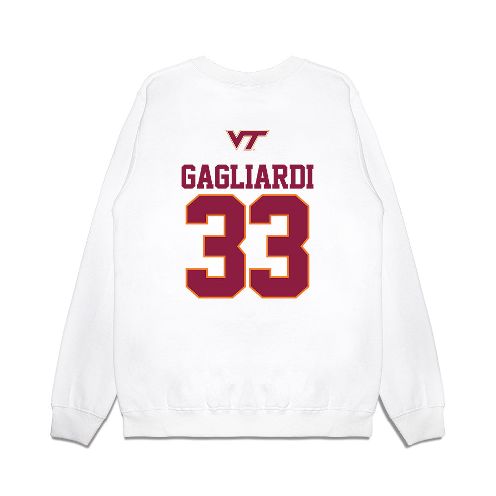 Virginia Tech - NCAA Softball : Mia Gagliardi - USA Premium Crewneck Sweatshirt-1