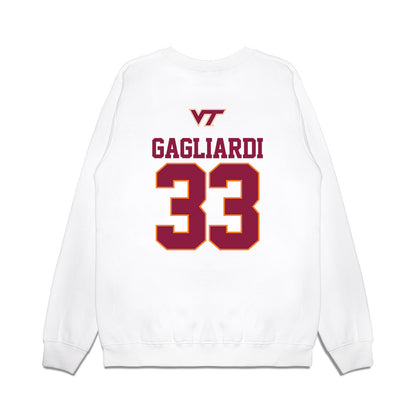 Virginia Tech - NCAA Softball : Mia Gagliardi - USA Premium Crewneck Sweatshirt-1