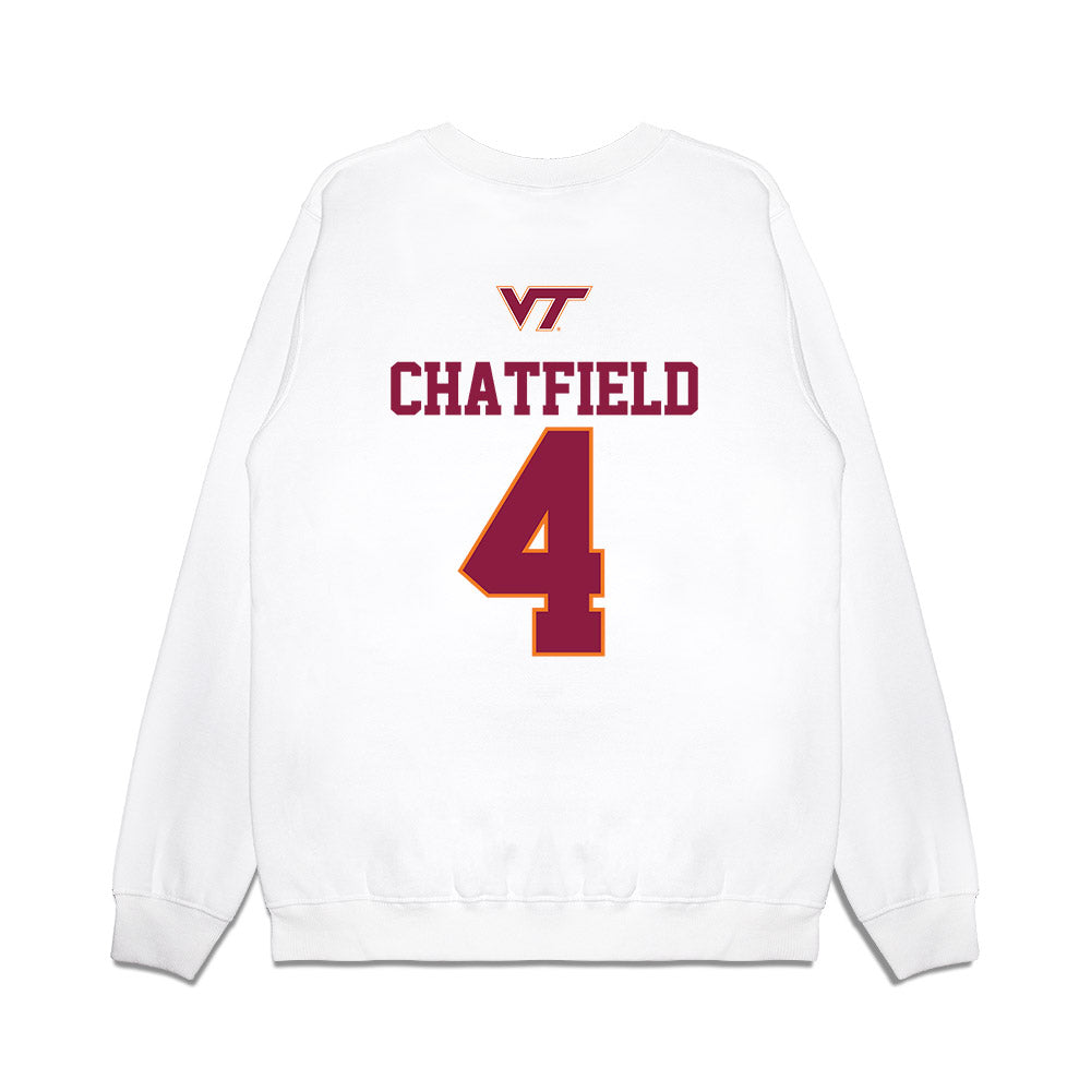 Virginia Tech - NCAA Softball : Michelle Chatfield - USA Premium Crewneck Sweatshirt-1