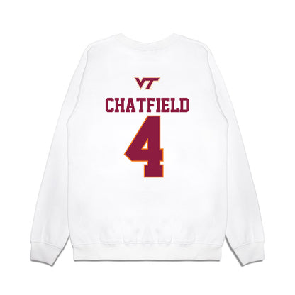 Virginia Tech - NCAA Softball : Michelle Chatfield - USA Premium Crewneck Sweatshirt-1