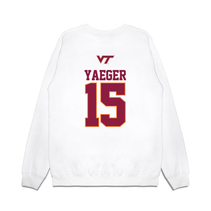 Virginia Tech - NCAA Softball : Zoe Yaeger - USA Premium Crewneck Sweatshirt-1