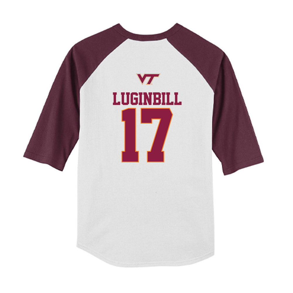 Virginia Tech - NCAA Softball : Haley Luginbill - USA Youth Raglan T-Shirt-1