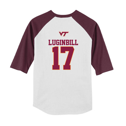 Virginia Tech - NCAA Softball : Haley Luginbill - USA Youth Raglan T-Shirt-1