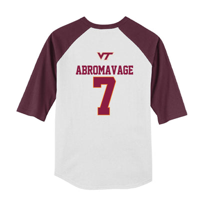 Virginia Tech - NCAA Softball : Nora Abromavage - USA Youth Raglan T-Shirt-1