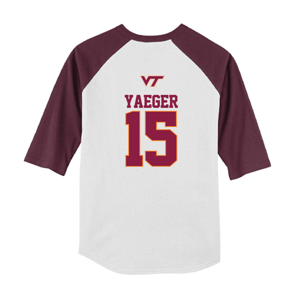 Virginia Tech - NCAA Softball : Zoe Yaeger - USA Youth Raglan T-Shirt-1