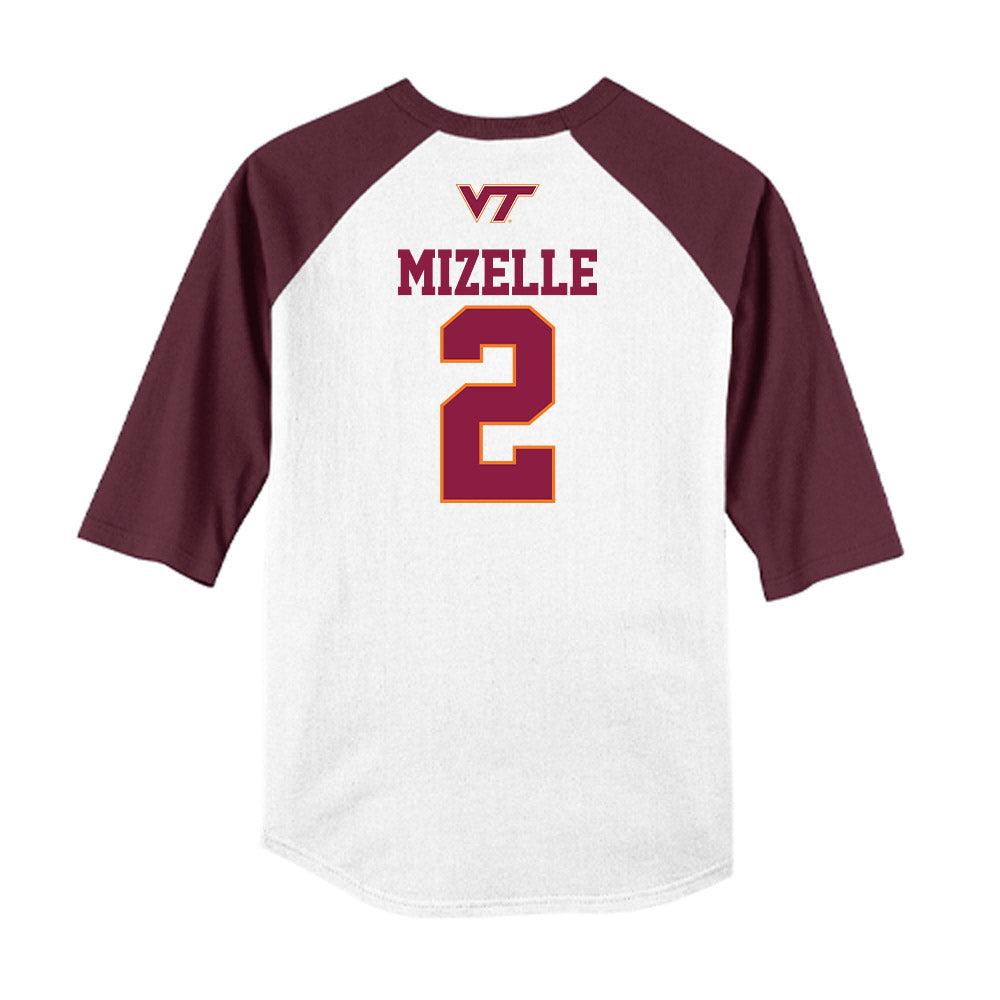 Virginia Tech - NCAA Softball : Gaby Mizelle - USA Raglan Shirt-1