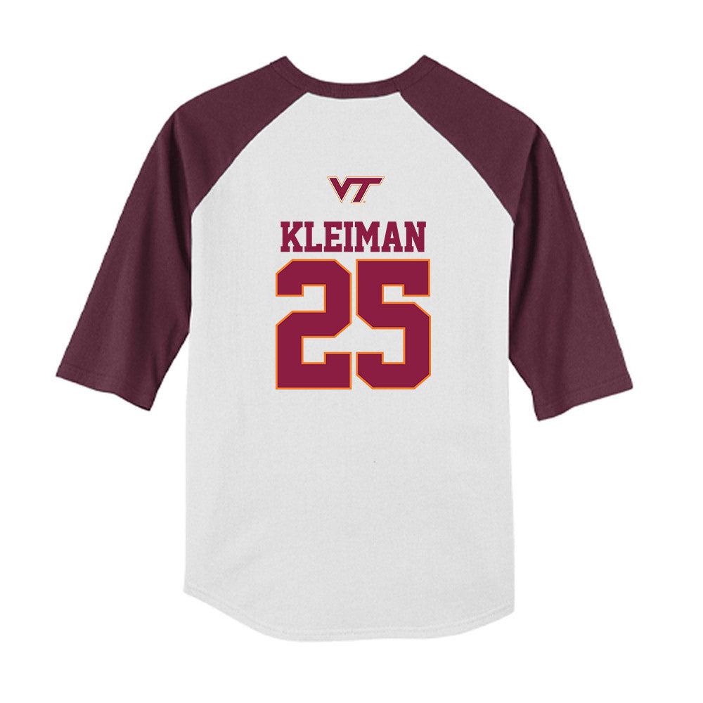 Virginia Tech - NCAA Softball : Sophie Kleiman - USA Youth Raglan T-Shirt-1