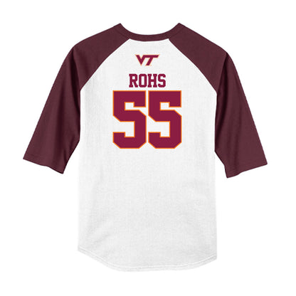 Virginia Tech - NCAA Softball : Annika Rohs - USA Raglan Shirt-1