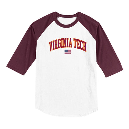 Virginia Tech - NCAA Softball : Emma Kavanagh - USA Raglan Shirt-0