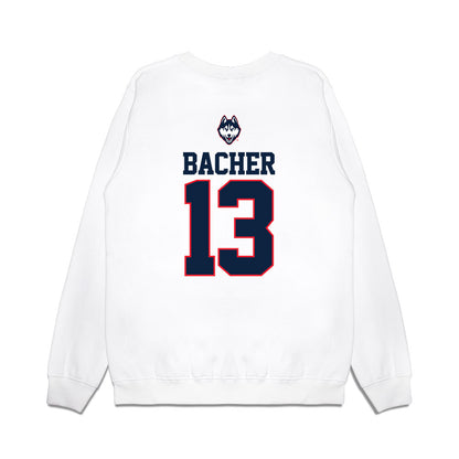 UConn - NCAA Softball : Alexandra Bacher - USA Premium Crewneck Sweatshirt-1