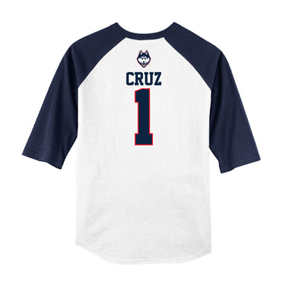 UConn - NCAA Softball : Bella Cruz - USA Raglan Shirt-1