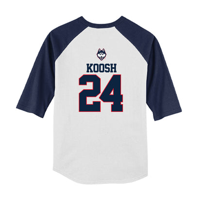 UConn - NCAA Softball : Sydnee Koosh - USA Youth Raglan T-Shirt-1