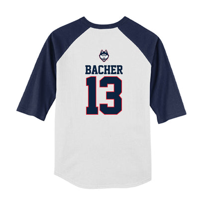 UConn - NCAA Softball : Alexandra Bacher - USA Youth Raglan T-Shirt-1