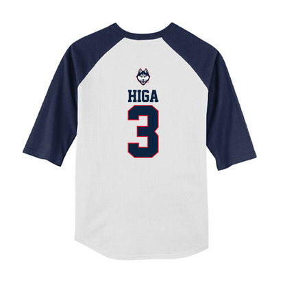 UConn - NCAA Softball : Kaiea Higa - USA Youth Raglan T-Shirt-1