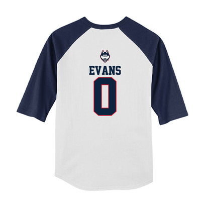 UConn - NCAA Softball : Hannah Evans - USA Youth Raglan T-Shirt-1