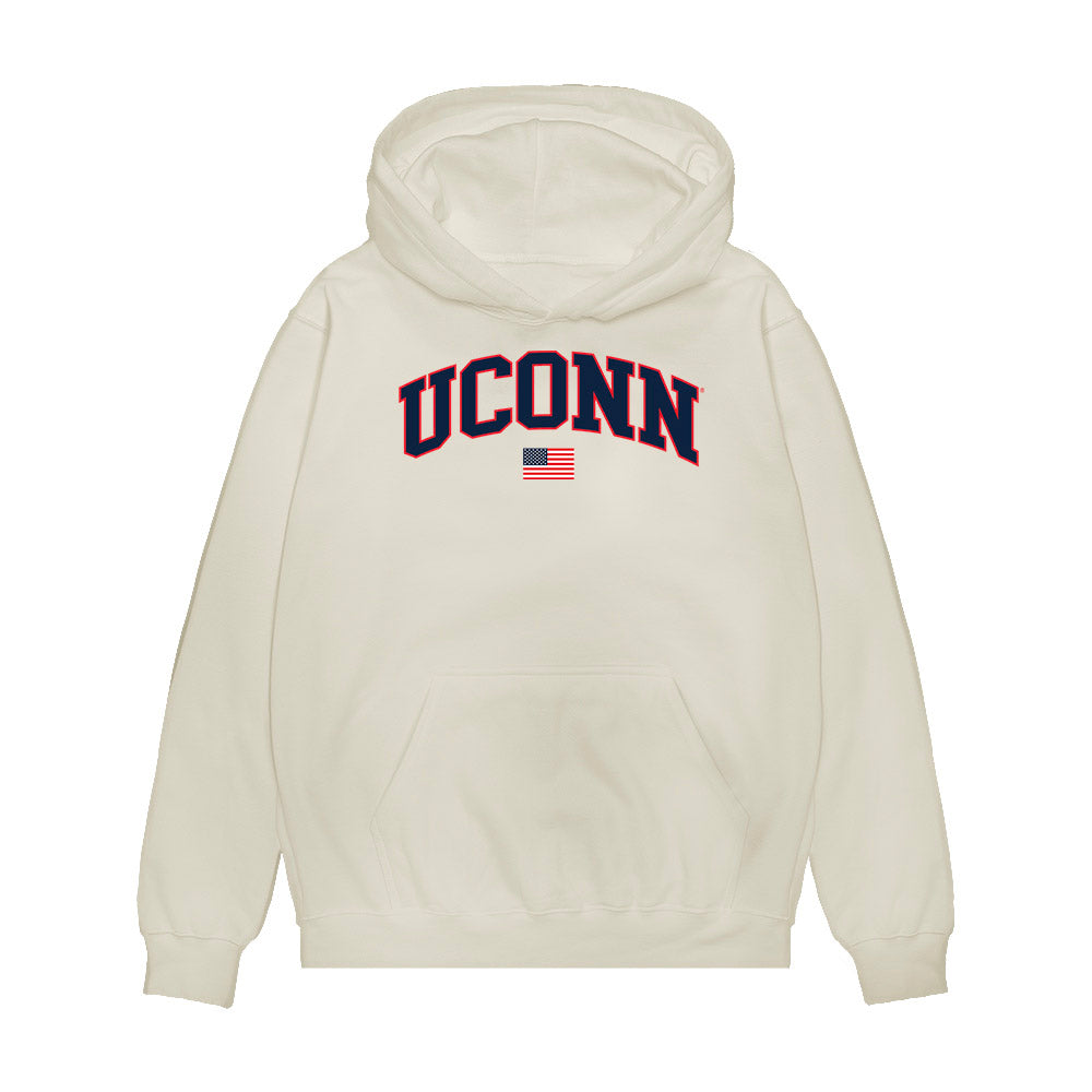 UConn - NCAA Softball : Hannah Evans - USA Premium Hooded Sweatshirt-0