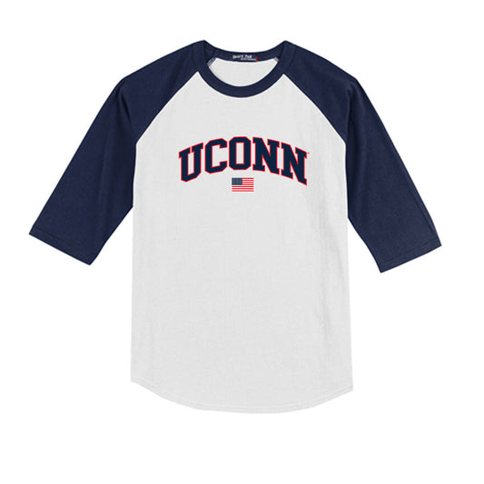 UConn - NCAA Softball : Sydnee Koosh - USA Youth Raglan T-Shirt-0