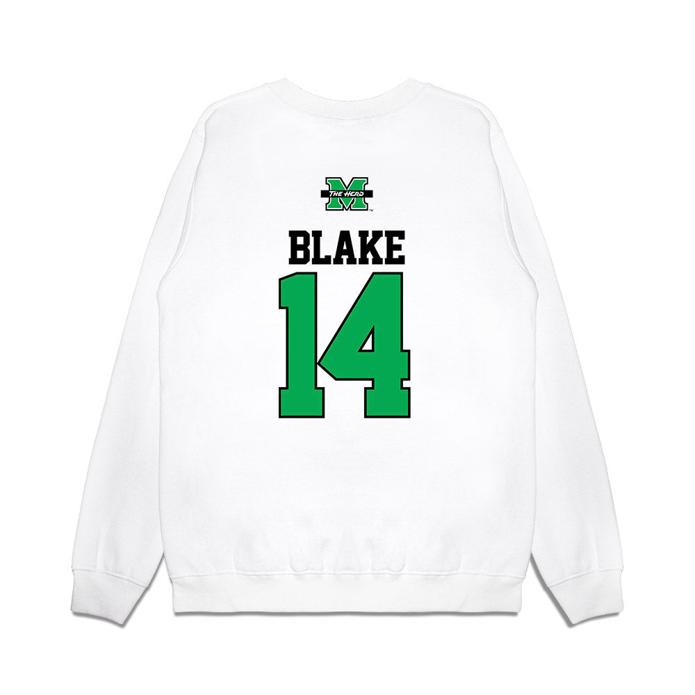 Marshall - NCAA Softball : Ava Blake - USA Premium Crewneck Sweatshirt-1
