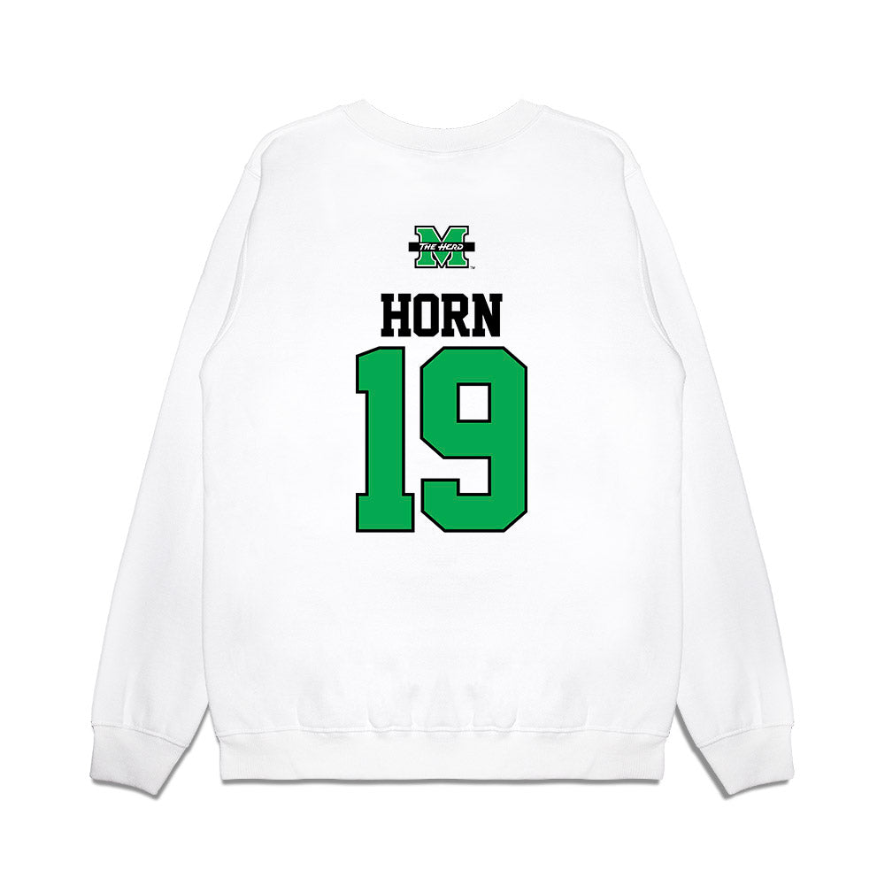 Marshall - NCAA Softball : Summer Horn - USA Premium Crewneck Sweatshirt-1