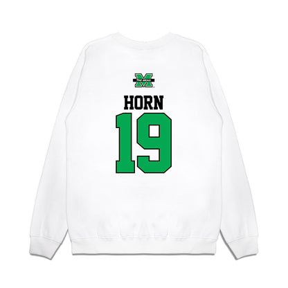 Marshall - NCAA Softball : Summer Horn - USA Premium Crewneck Sweatshirt-1