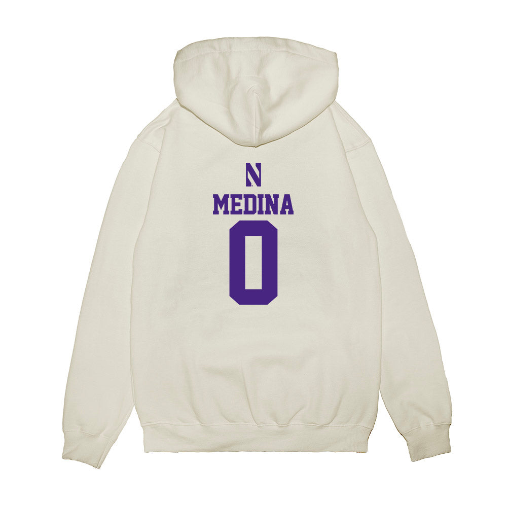 Northwestern - NCAA Softball : Tru Medina - USA Premium Hooded Sweatshirt-1