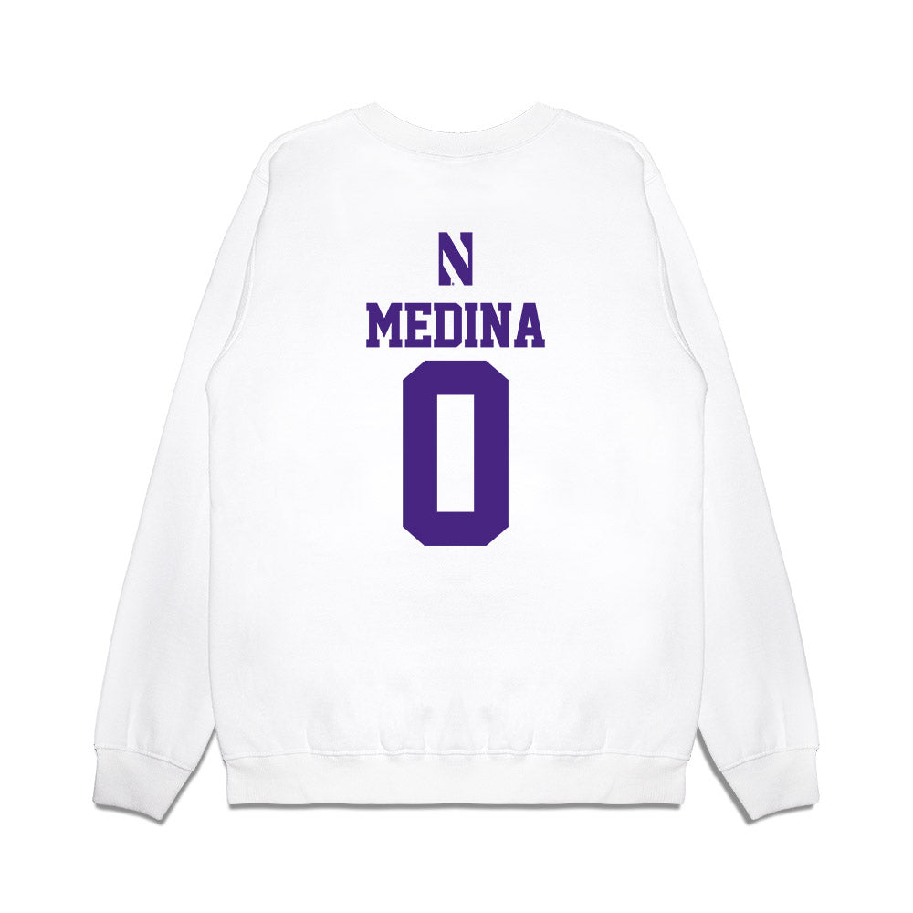 Northwestern - NCAA Softball : Tru Medina - USA Premium Crewneck Sweatshirt-1
