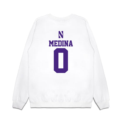 Northwestern - NCAA Softball : Tru Medina - USA Premium Crewneck Sweatshirt-1