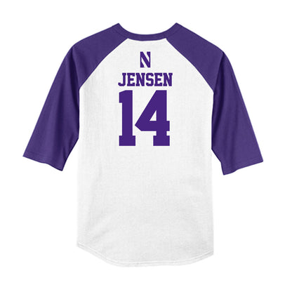 Northwestern - NCAA Softball : Kylee Jensen - USA Raglan Shirt-1