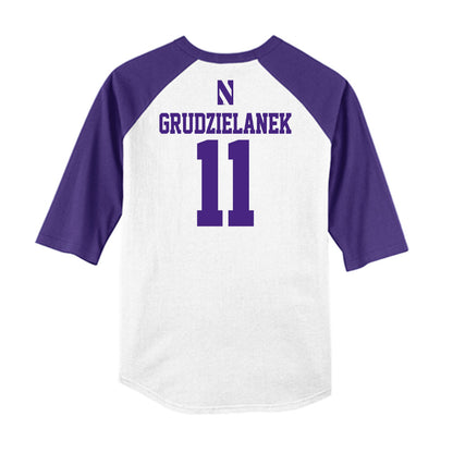 Northwestern - NCAA Softball : Riley Grudzielanek - USA Raglan Shirt-1