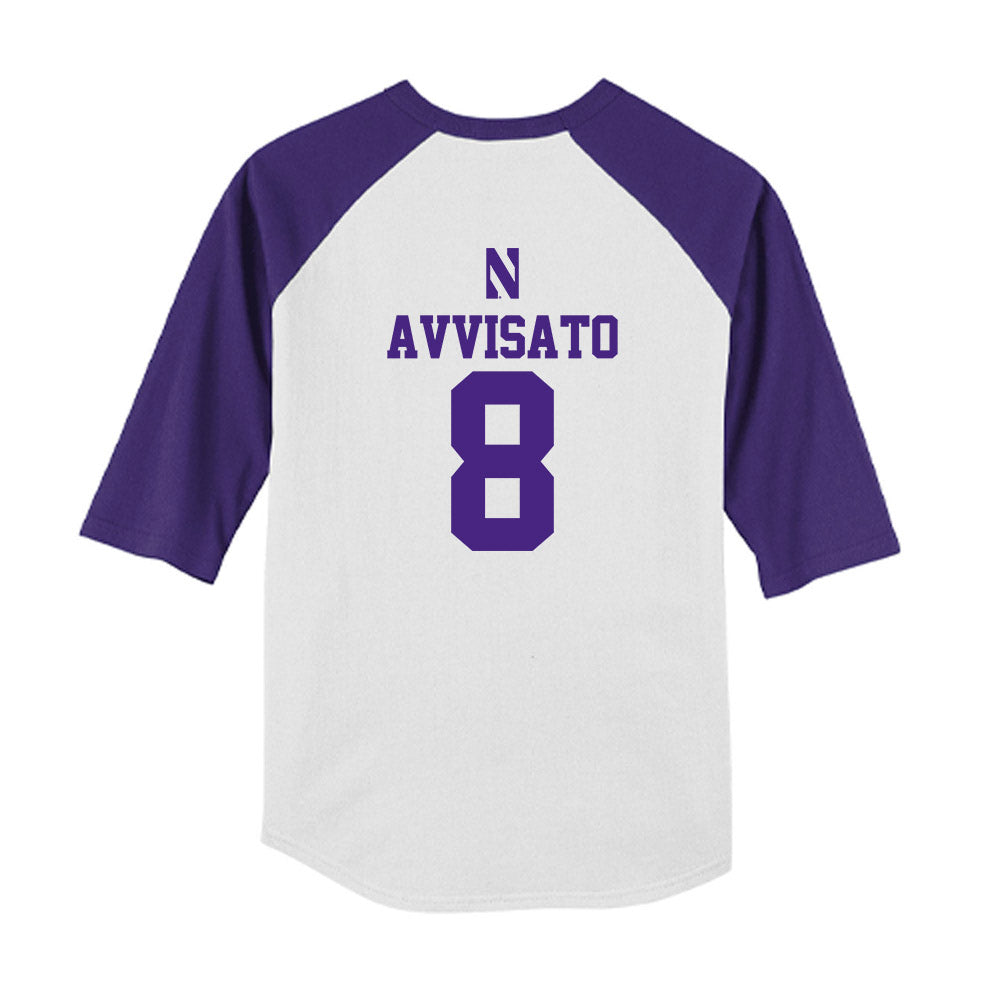 Northwestern - NCAA Softball : Kaylie Avvisato - USA Youth Raglan T-Shirt-1