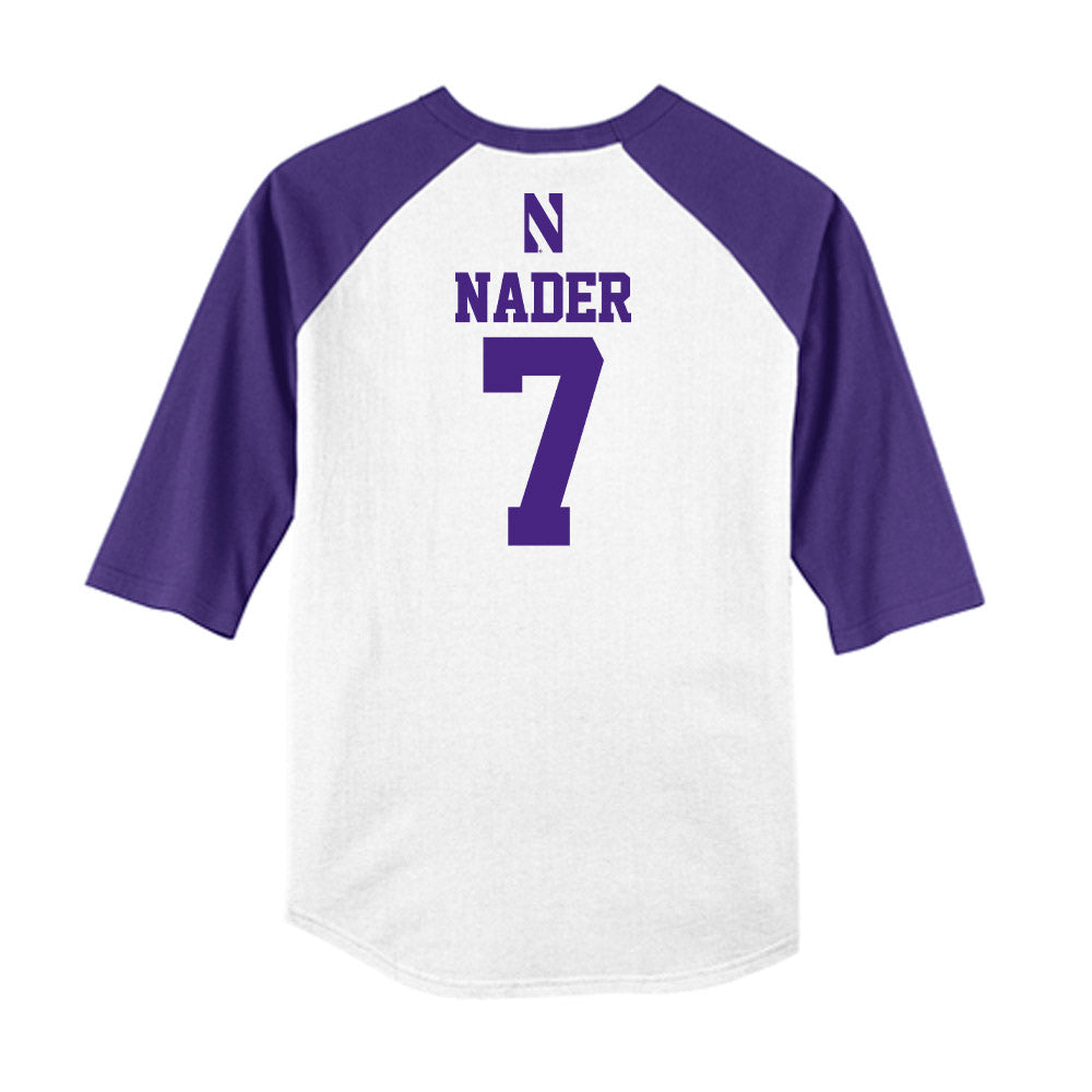 Northwestern - NCAA Softball : Kelsey Nader - USA Raglan Shirt-1