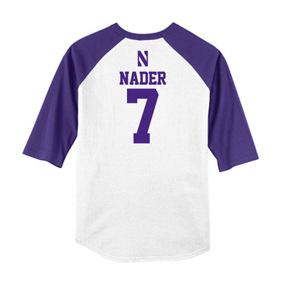 Northwestern - NCAA Softball : Kelsey Nader - USA Raglan Shirt-1
