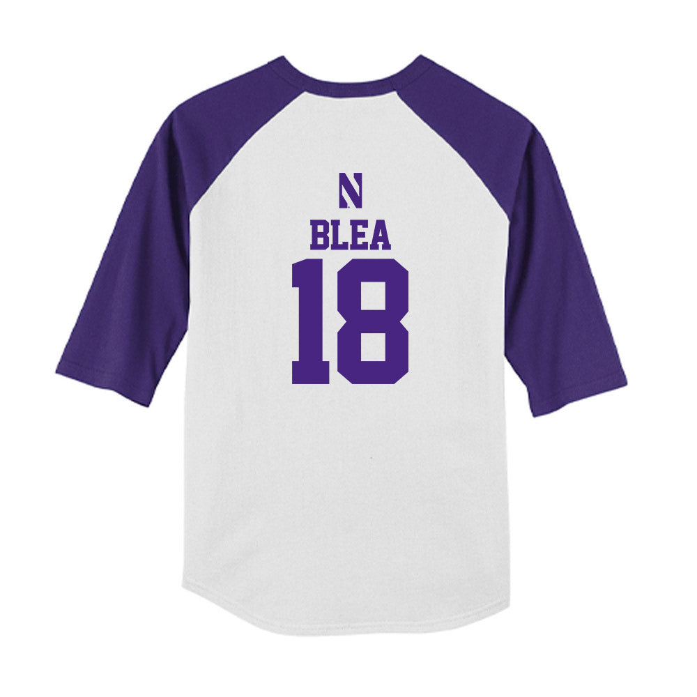 Northwestern - NCAA Softball : Emma Blea - USA Youth Raglan T-Shirt-1