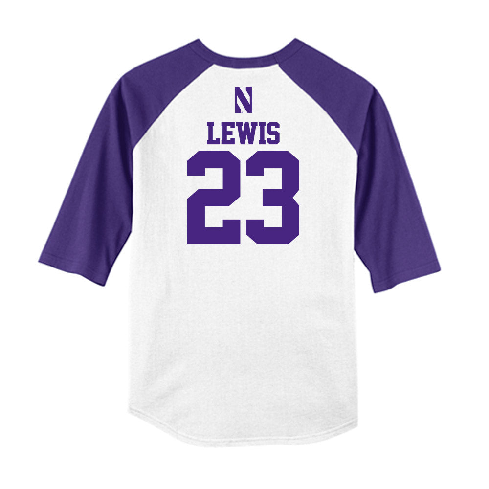 Northwestern - NCAA Softball : Hunter Lewis - USA Raglan Shirt-1