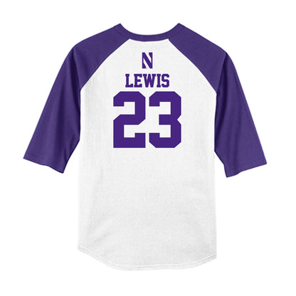 Northwestern - NCAA Softball : Hunter Lewis - USA Raglan Shirt-1