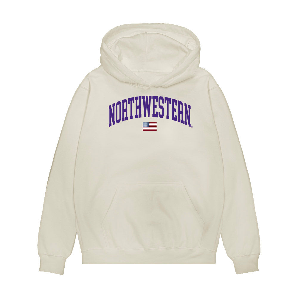 Northwestern - NCAA Softball : Emma Raye - USA Premium Hooded Sweatshirt-0