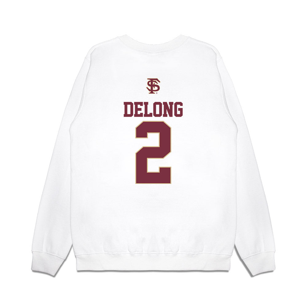 FSU - NCAA Softball : Addie DeLong - USA Premium Crewneck Sweatshirt-1