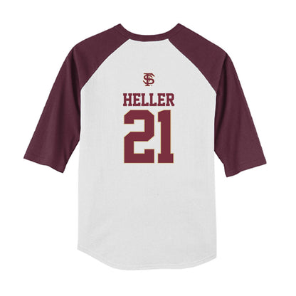 FSU - NCAA Softball : Marin Heller - USA Youth Raglan T-Shirt-1