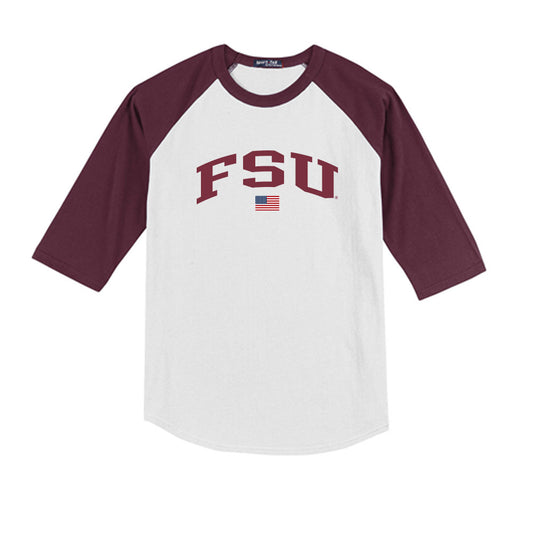 FSU - NCAA Softball : Jazzy Francik - USA Youth Raglan T-Shirt-0