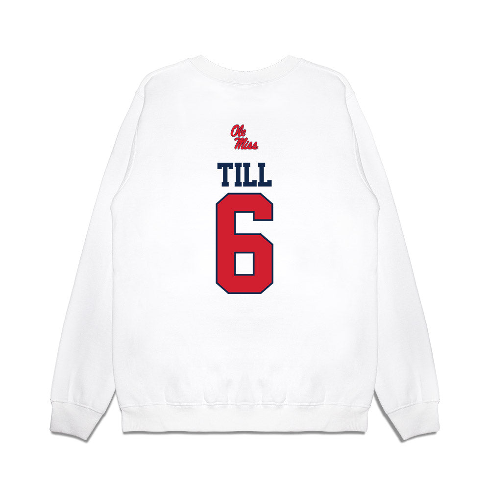 Ole Miss - NCAA Softball : Kaidance Till - USA Premium Crewneck Sweatshirt-1